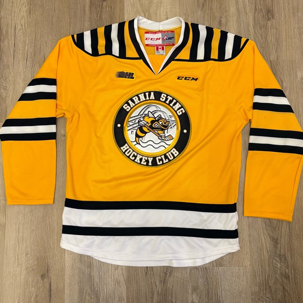 OHL/CHL Sarnia Sting 2012-Present Alternate Jersey CCM Size M